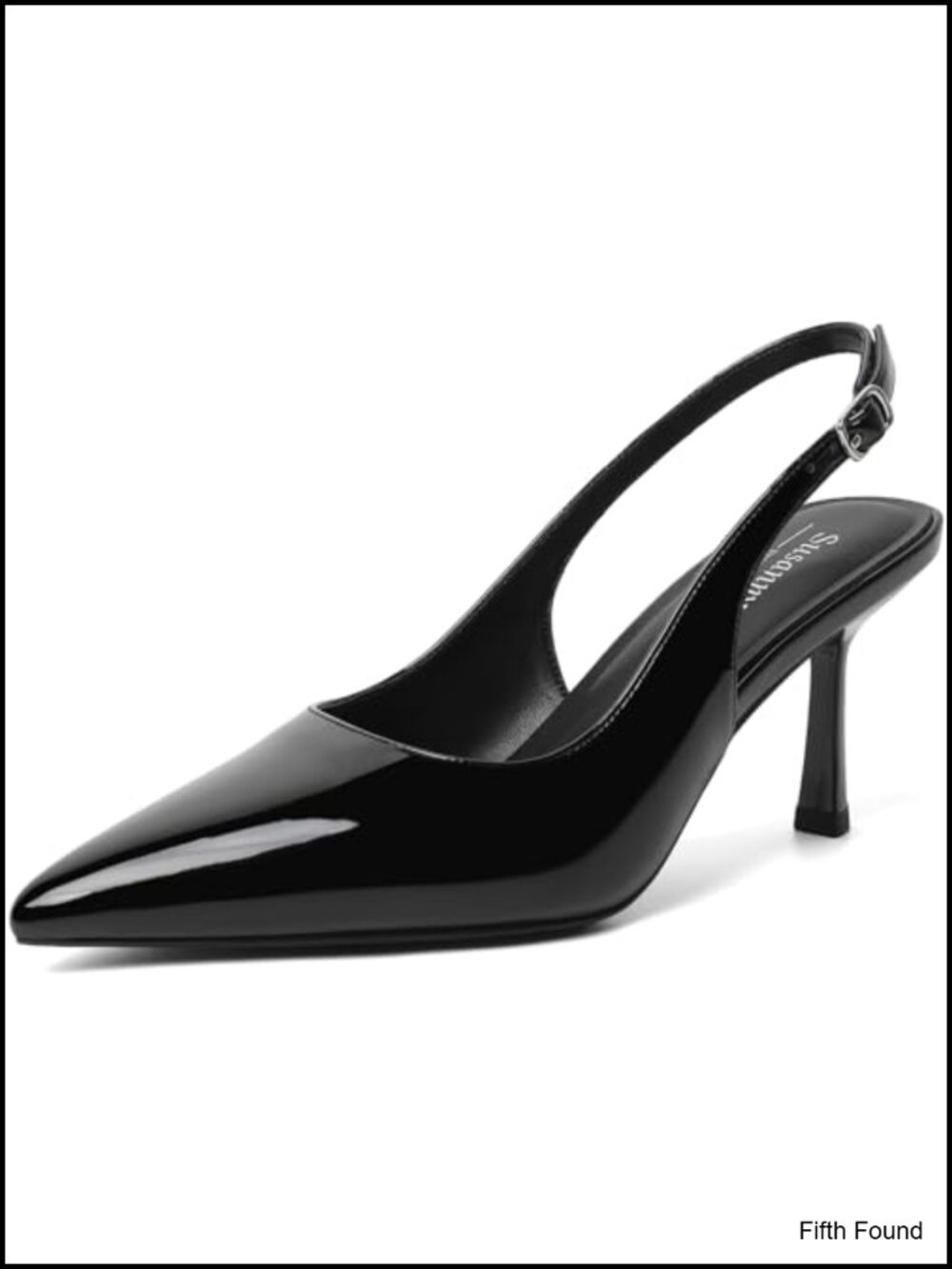 Slingback Kitten Heels Pointed Closed Toe Stiletto Pumps Office Dress Shoes